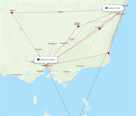 Flights from Melbourne (MEL) to Sydney (SYD) .